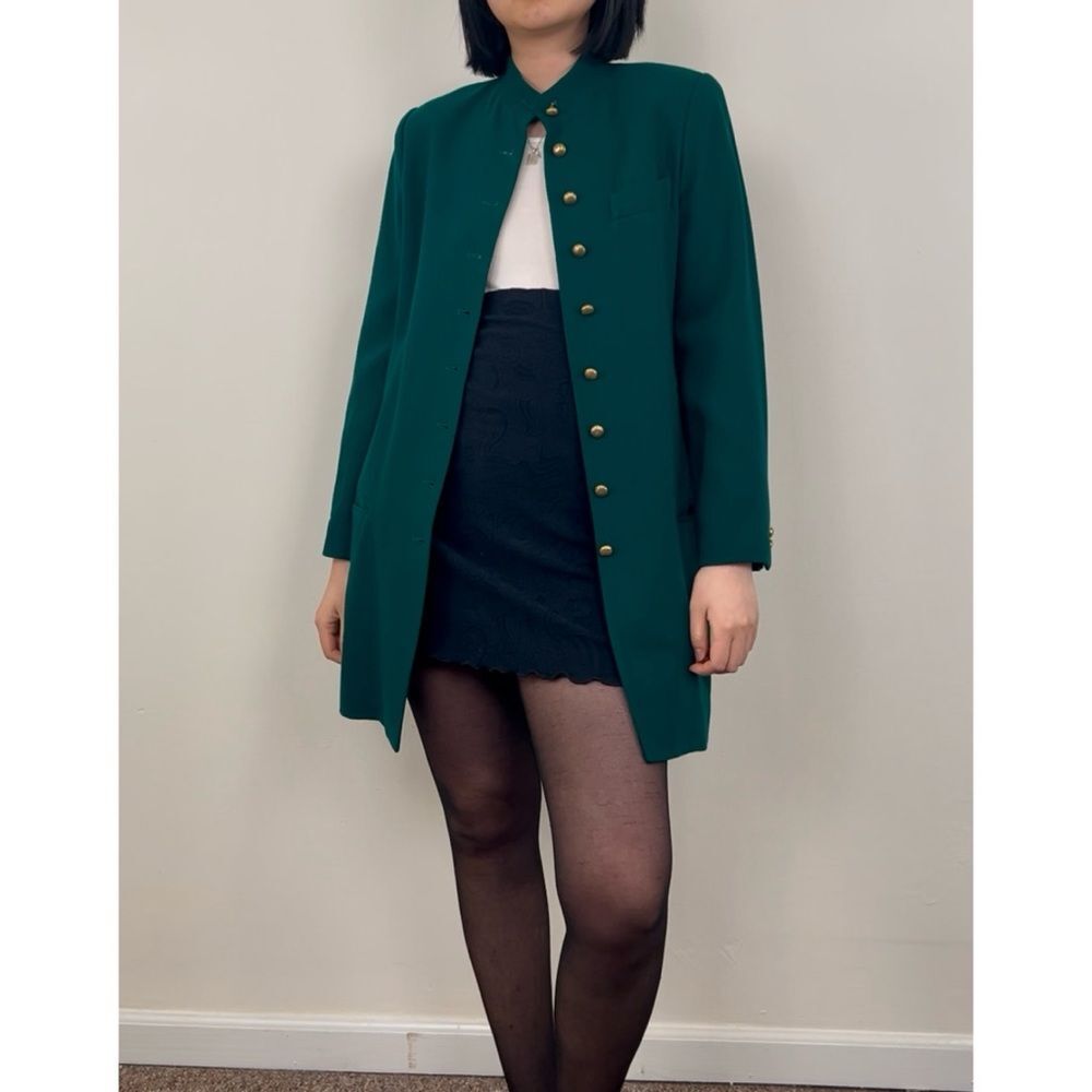 Vintage Dana Buchman Green Blazer Dress